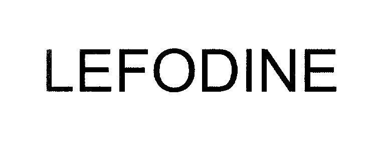 Mẫu nhãn hiệu LEFODINE