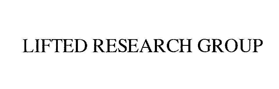 Mẫu nhãn hiệu LIFTED RESEARCH GROUP
