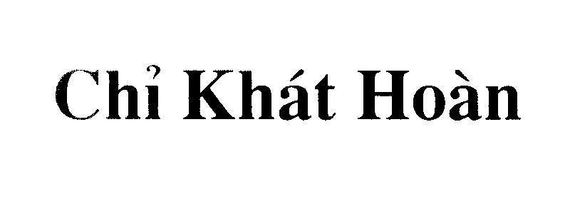 Mẫu nhãn hiệu Chỉ Khát Hoàn