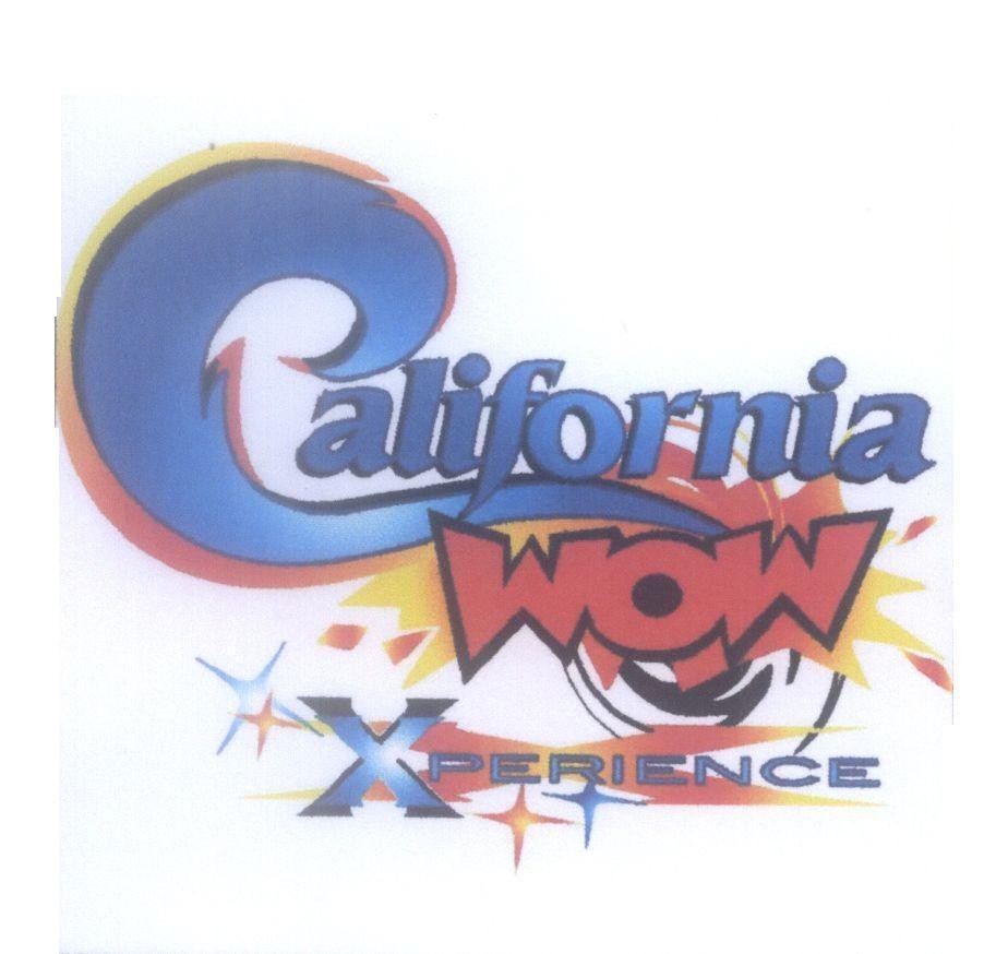 Mẫu nhãn hiệu California WOW XPERIENCE