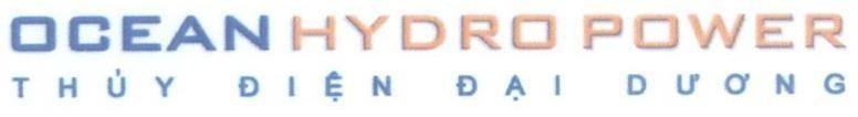 Mẫu nhãn hiệu OCEAN HYDRO POWER Thuỷ Điện Đại Dương