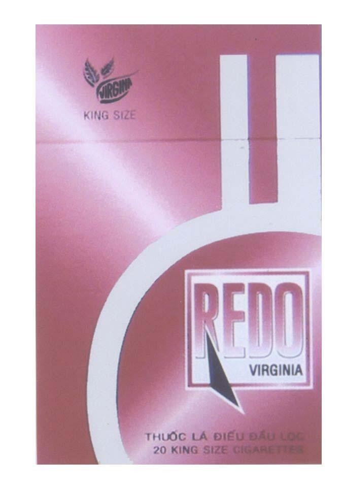 Mẫu nhãn hiệu KING SIZE REDO VIRGINIA Thuốc Lá Điếu Đầu Lọc
