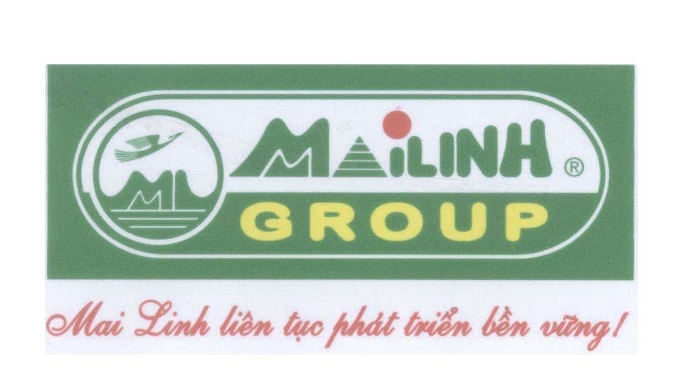 Mẫu nhãn hiệu ML MAILINH GROUP Mai Linh liên tục phát triển bền vững!