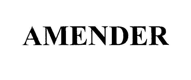Mẫu nhãn hiệu AMENDER