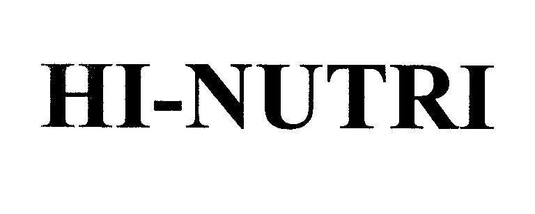 Mẫu nhãn hiệu HI-NUTRI