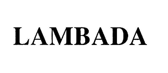 Mẫu nhãn hiệu LAMBADA