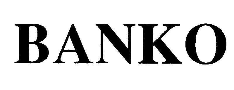 Mẫu nhãn hiệu BANKO