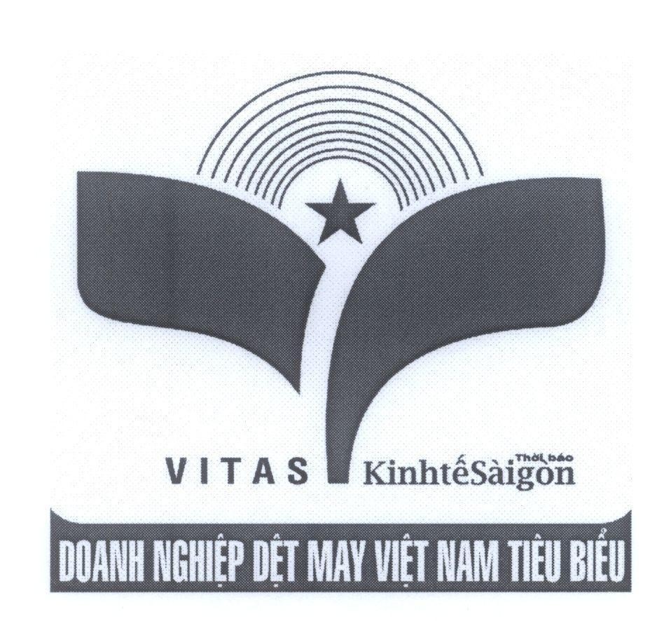 Mẫu nhãn hiệu Thời báo KinhtếSàigòn VITAS Doanh nghiệp dệt may việt nam tiêu biểu