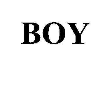 Mẫu nhãn hiệu BOY