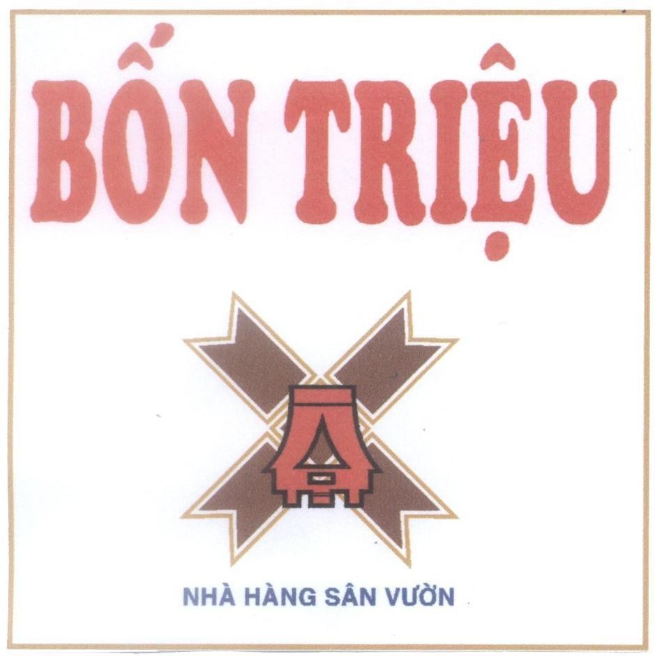 Mẫu nhãn hiệu Bốn triệu nhà hàng sân vườn