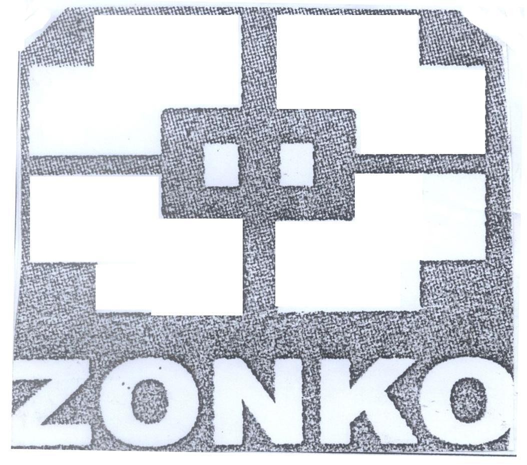Mẫu nhãn hiệu ZONKO