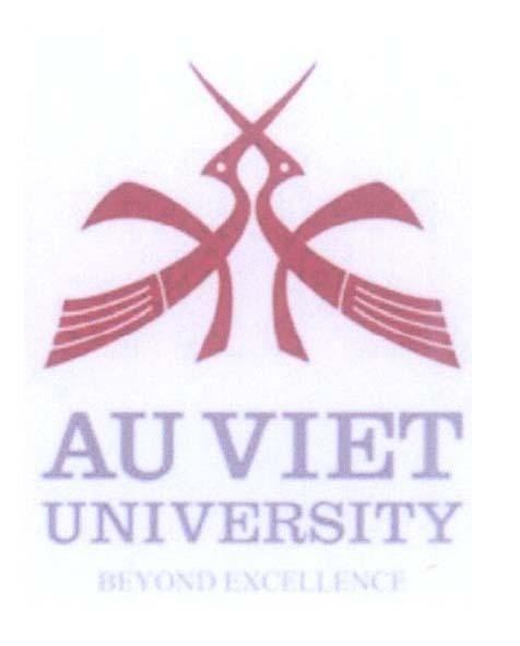 Mẫu nhãn hiệu AU VIET UNIVERSITY BEYOND EXCELLENCE