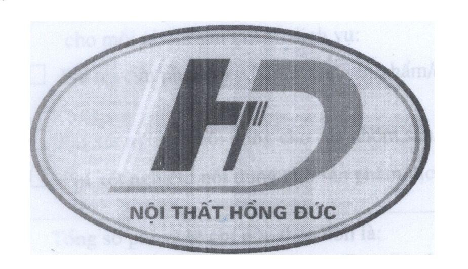 Mẫu nhãn hiệu HD Nội thất Hồng Đức