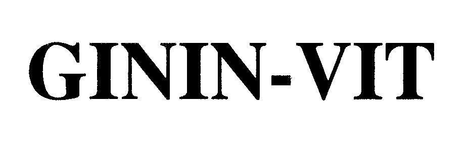 Mẫu nhãn hiệu GININ-VIT