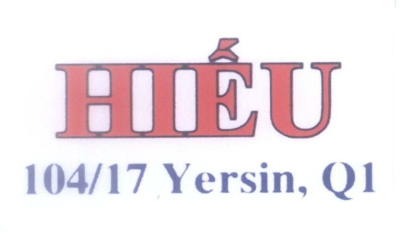 Mẫu nhãn hiệu Hiếu 104/17 Yersin, Q1