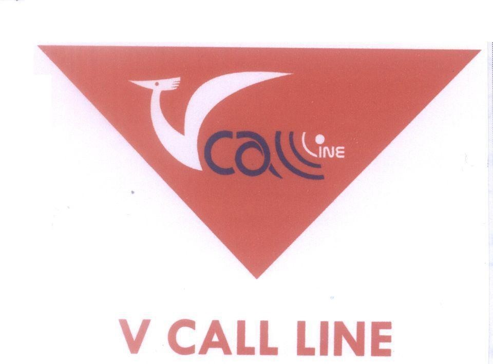 Mẫu nhãn hiệu V CALL LINE