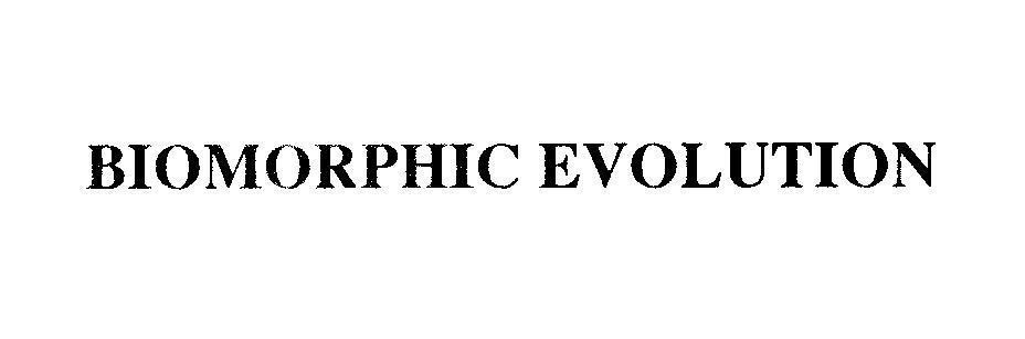Mẫu nhãn hiệu BIOMORPHIC EVOLUTION