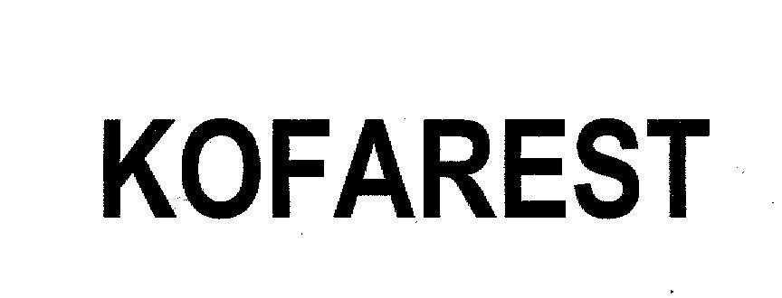 Mẫu nhãn hiệu KOFAREST