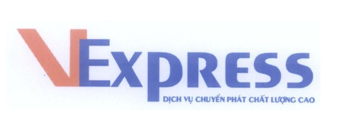 Mẫu nhãn hiệu VEXPRESS Dịch Vụ Chuyển Phát Chất Lượng Cao