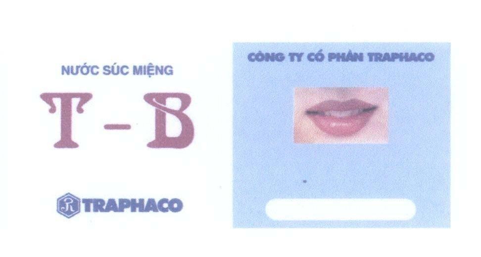 Mẫu nhãn hiệu T - B TRAPHACO Nước Súc Miệng Công Ty Cổ Phần TRAPHACO
