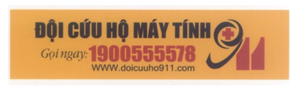 Mẫu nhãn hiệu Đội cứu hộ máy tính 911 Gọi ngay:1900555578 WWW.doicuuho911.com