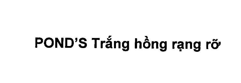 Mẫu nhãn hiệu POND'S Trắng hồng rạng rỡ