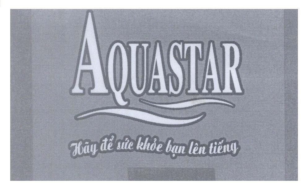 Mẫu nhãn hiệu AQUASTAR Hãy để sức khoẻ bạn lên tiếng