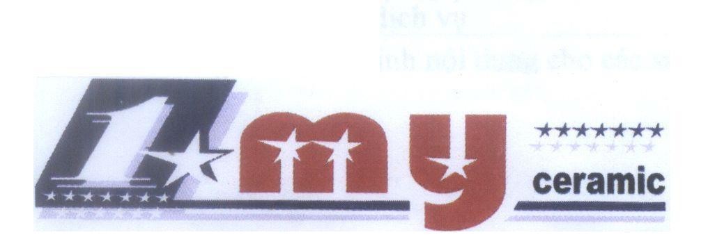 Mẫu nhãn hiệu 1 my ceramic