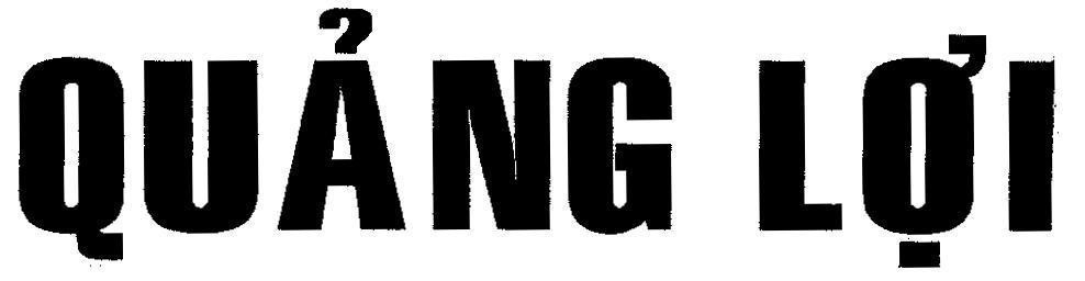 Mẫu nhãn hiệu Quảng Lợi