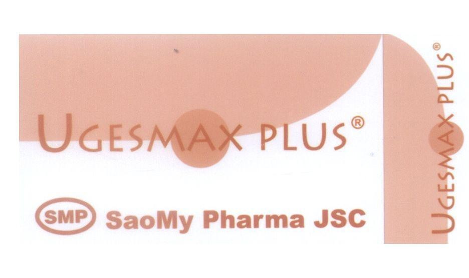 Mẫu nhãn hiệu SMP UGESMAX PLUS Sao My SaoMy Pharma JSC