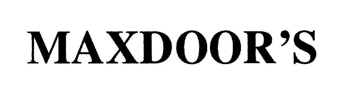 Mẫu nhãn hiệu MAXDOOR'S