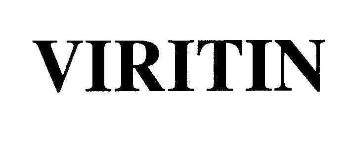 Mẫu nhãn hiệu VIRITIN
