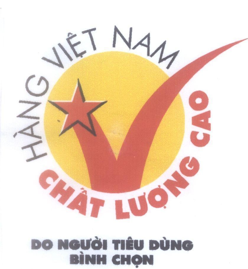 Mẫu nhãn hiệu V Hàng Việt Nam Chất Lượng Cao Do Người Tiêu Dùng Bình Chọn