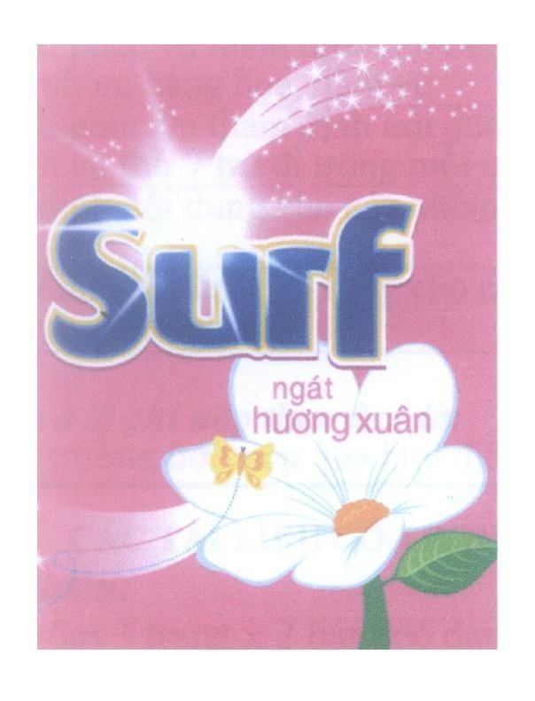 Mẫu nhãn hiệu Surf ngát hương xuân