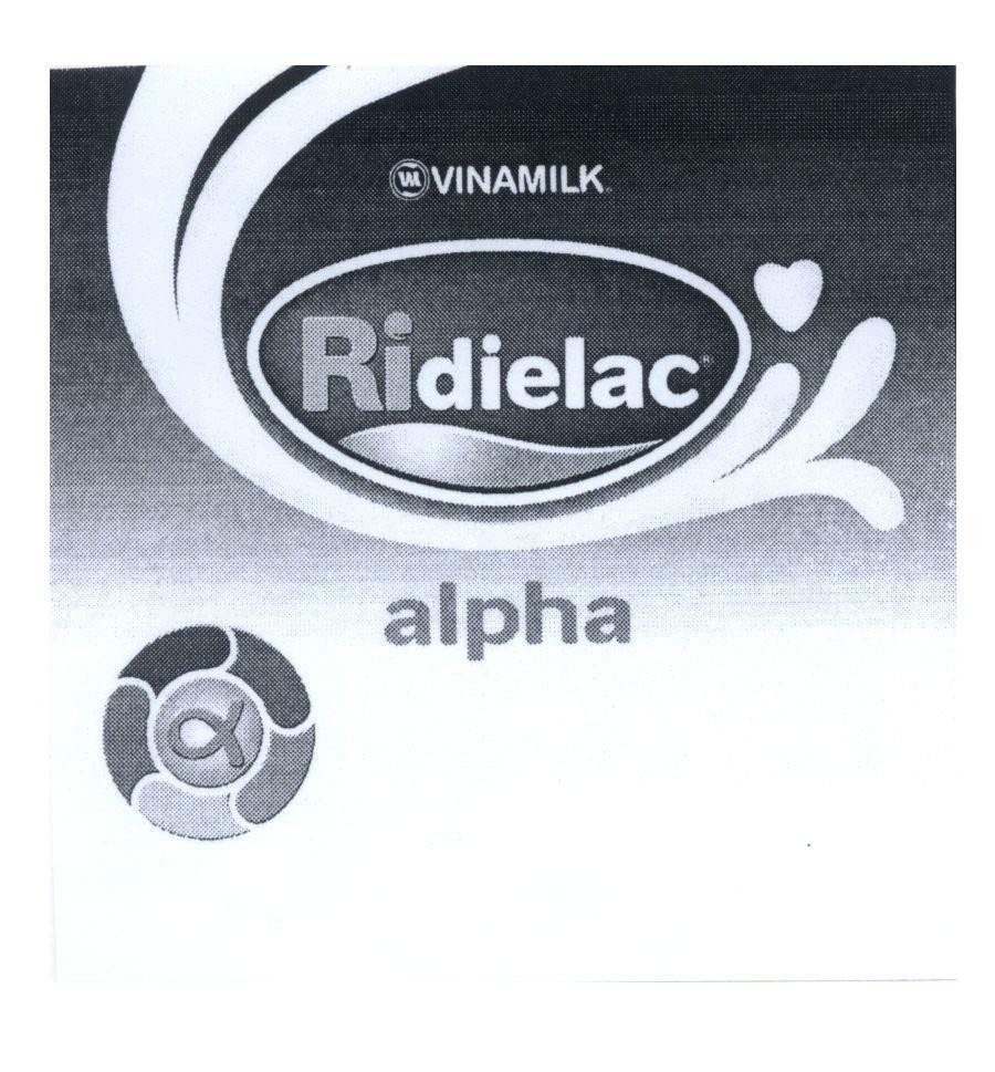 Mẫu nhãn hiệu Ridielac alpha VN VINAMILK