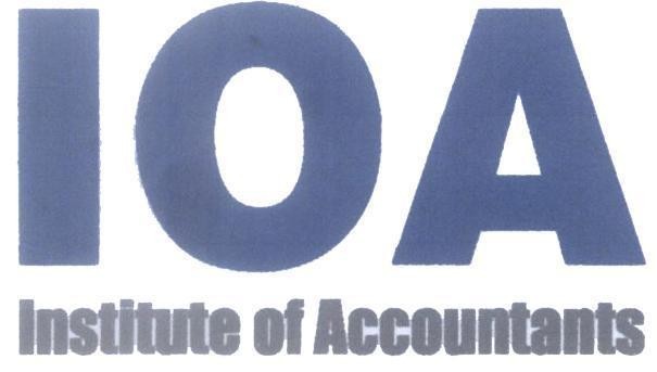 Mẫu nhãn hiệu IOA Institute of Accountants