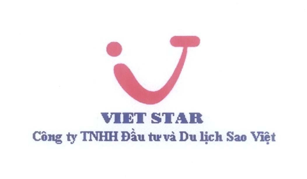 Mẫu nhãn hiệu V VIET STAR Công ty TNHH Đầu tư và Du lịch Sao Việt