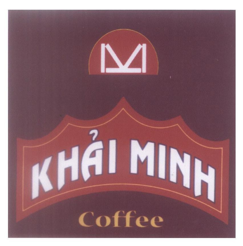 Mẫu nhãn hiệu K M Khải Minh Coffee