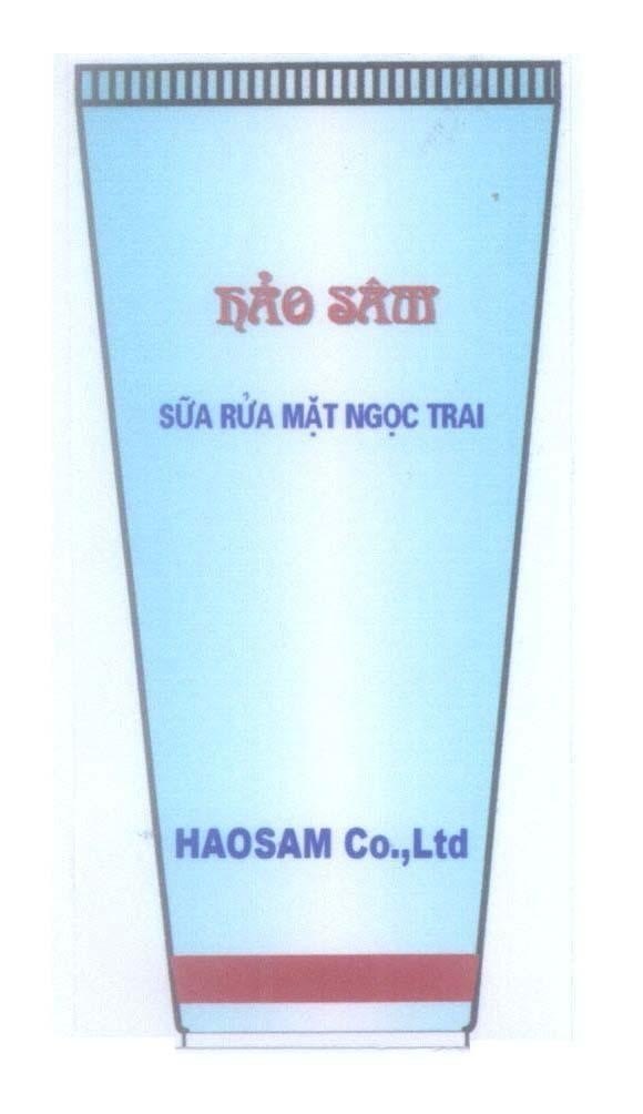 Mẫu nhãn hiệu Hảo Sâm sữa rửa mặt Ngọc Trai HAOSAM Co., Ltd