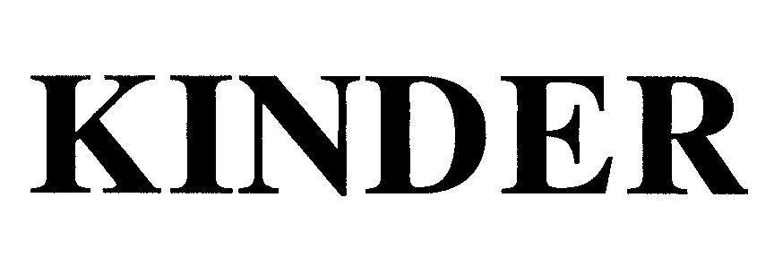 Mẫu nhãn hiệu KINDER