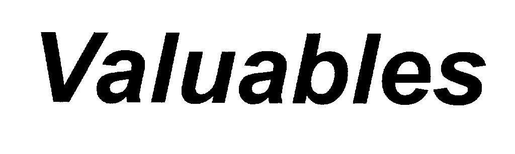 Mẫu nhãn hiệu Valuables
