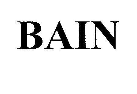 Mẫu nhãn hiệu BAIN