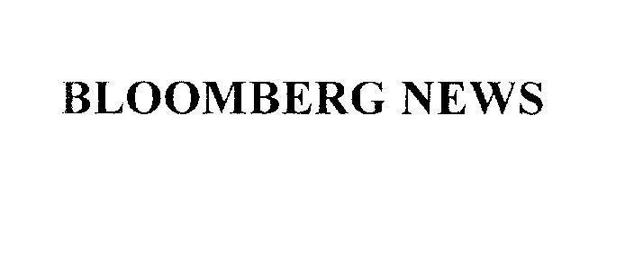 Mẫu nhãn hiệu BLOOMBERG NEWS