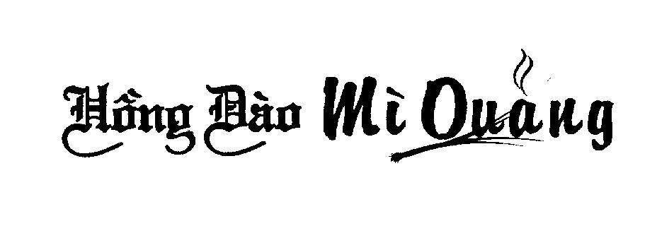 Mẫu nhãn hiệu Hồng Đào Mì Quảng