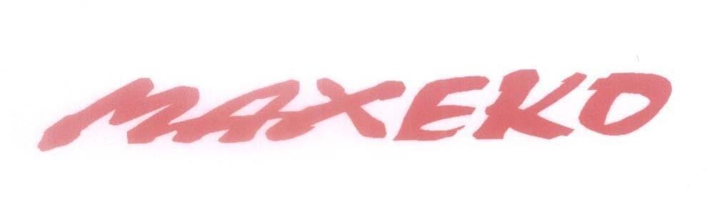 Mẫu nhãn hiệu MAXEKO