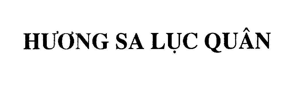 Mẫu nhãn hiệu Hương Sa Lục Quân