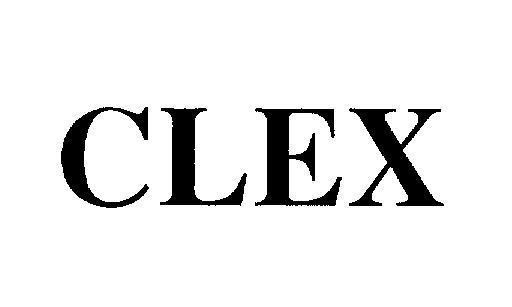 Mẫu nhãn hiệu CLEX