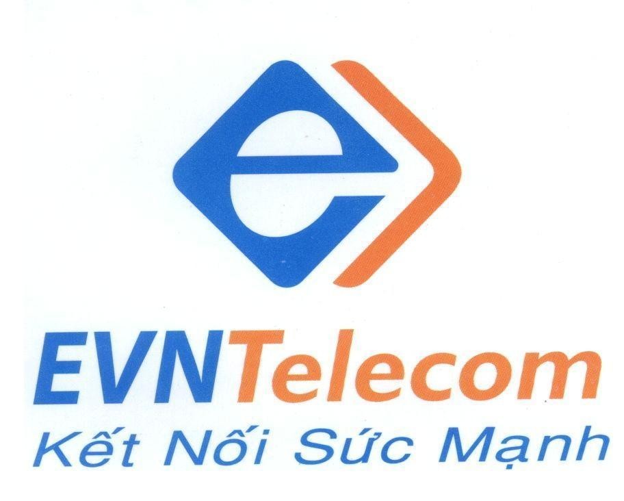 Mẫu nhãn hiệu e EVN Telecom Kết Nối Sức Mạnh