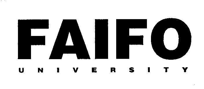 Mẫu nhãn hiệu FAIFO UNIVERSITY
