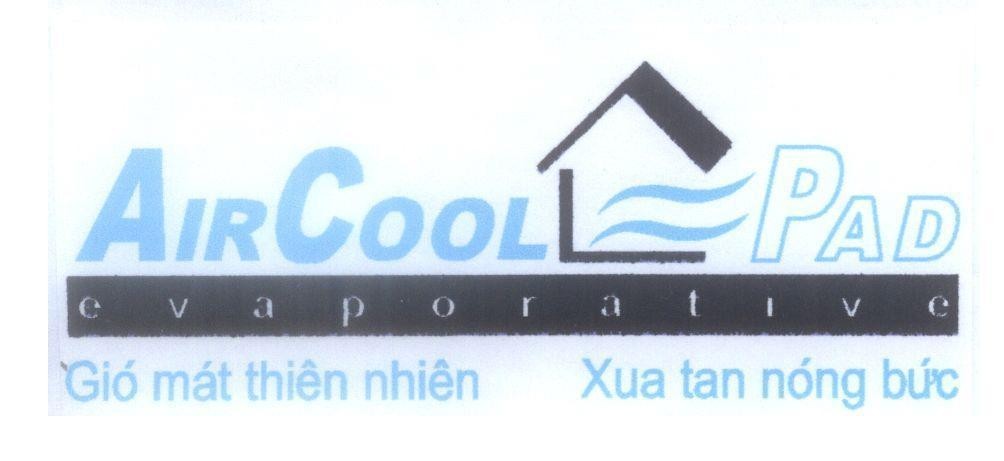 Mẫu nhãn hiệu AIRCOOL PAD evaporative Gió mát thiên nhiên Xua tan nóng bức